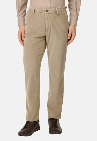 Boggi Milano Обычный Плиссированные брюки в Бежевый: спереди