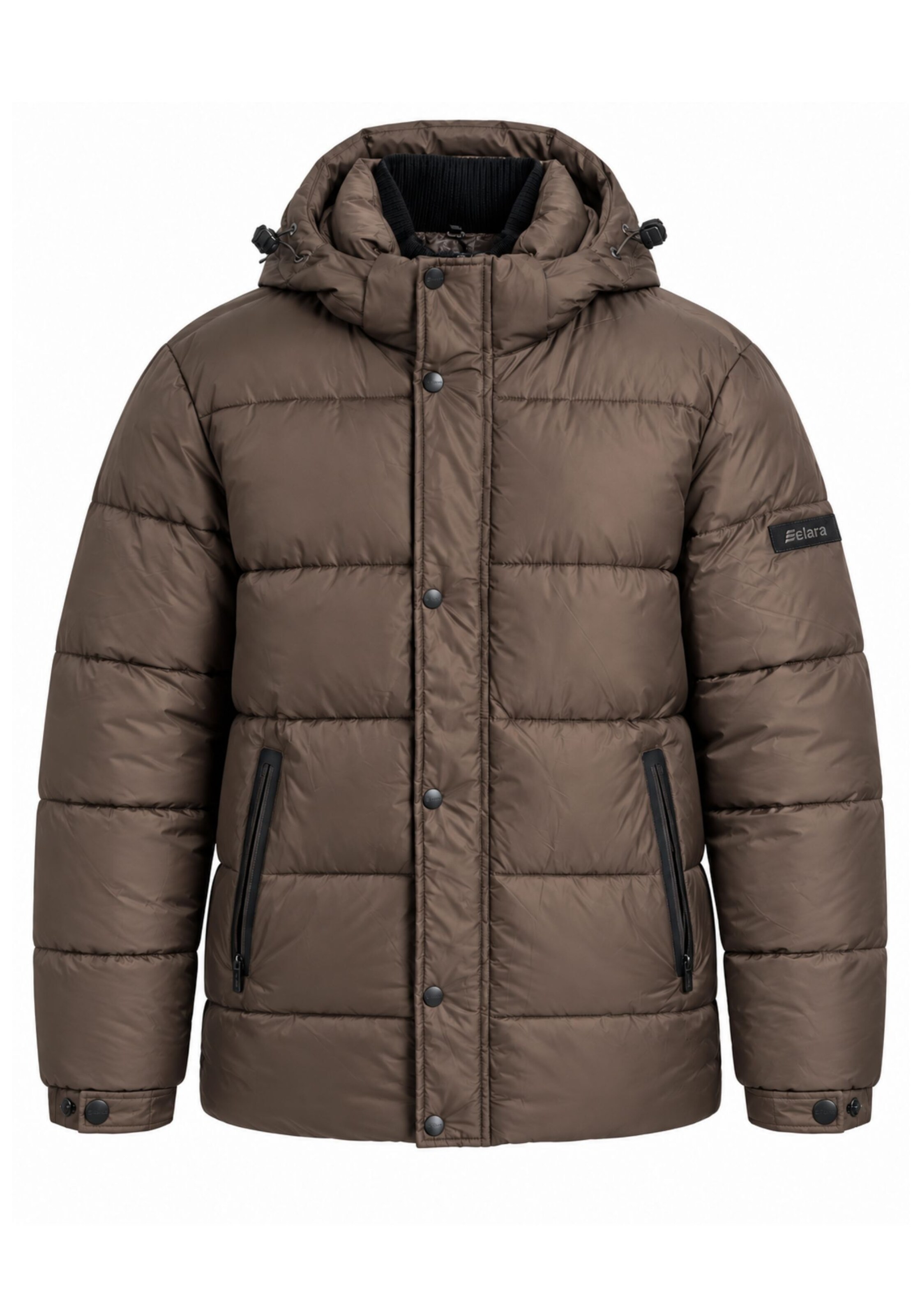 Elara Winterjas in Bruin: voorkant