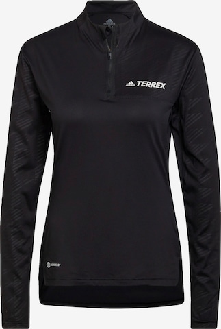 ADIDAS TERREX Функционална тениска 'Multi ' в черно: отпред