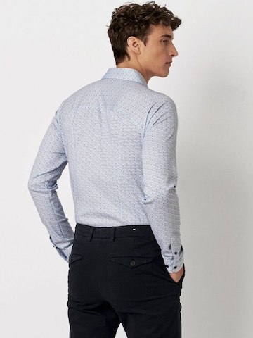 DESOTO Slim fit Overhemd in Blauw