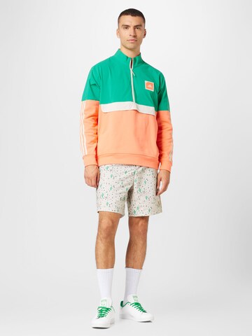 ADIDAS GOLF Athletic Zip-Up Hoodie in Green