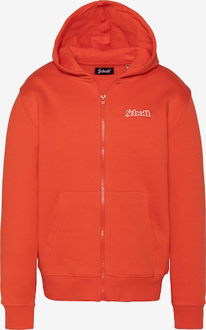 Sweat Schott NYC en orange : devant