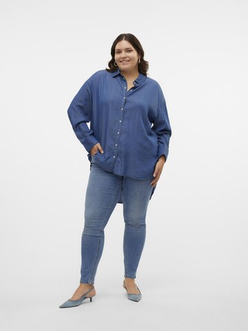 Vero Moda Curve Bluse i blå