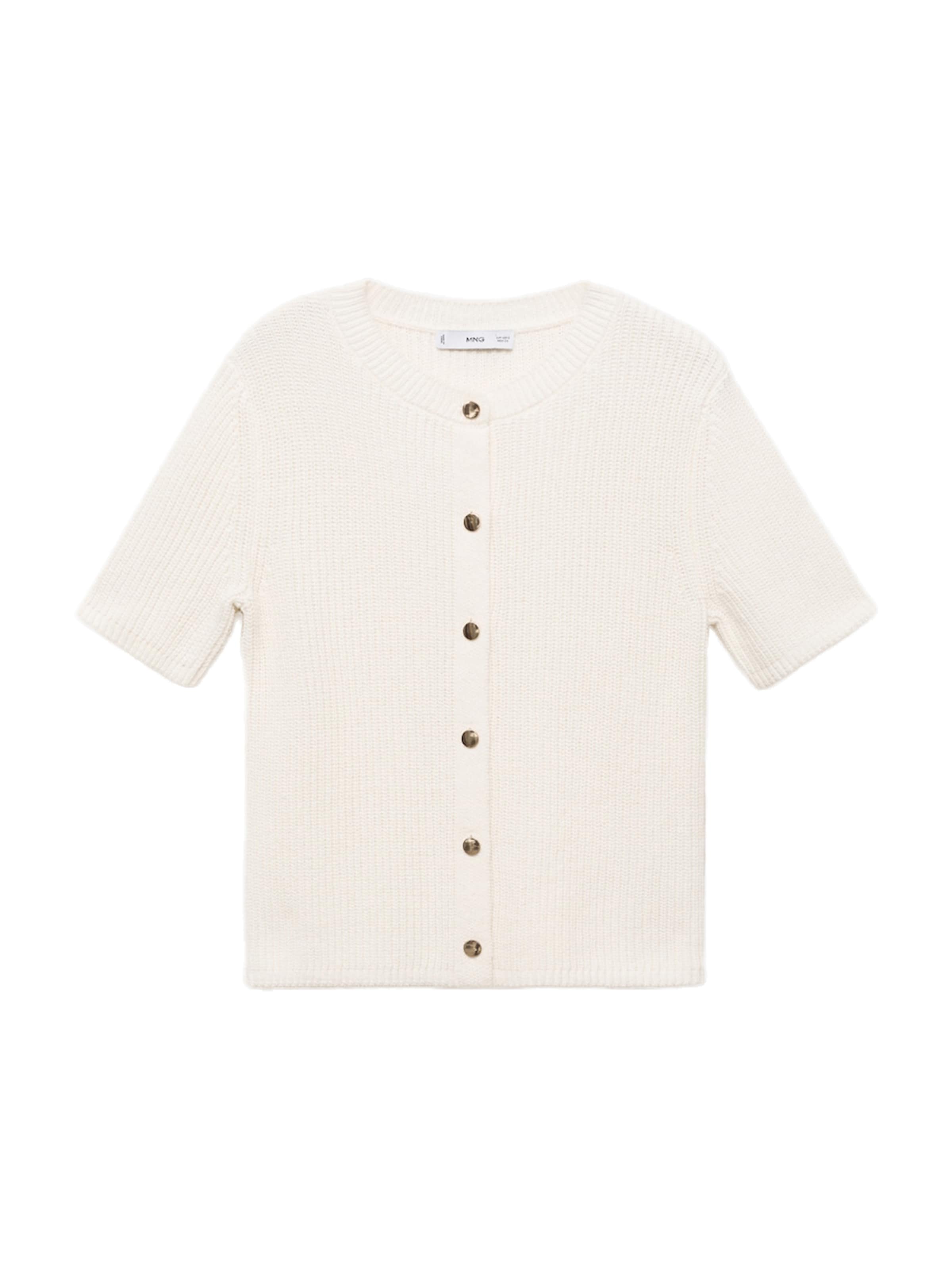 MANGO Strickjacke 'TOTI' in Beige: Vorderseite