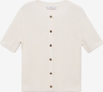 Geacă tricotată 'TOTI' de la MANGO pe bej: față