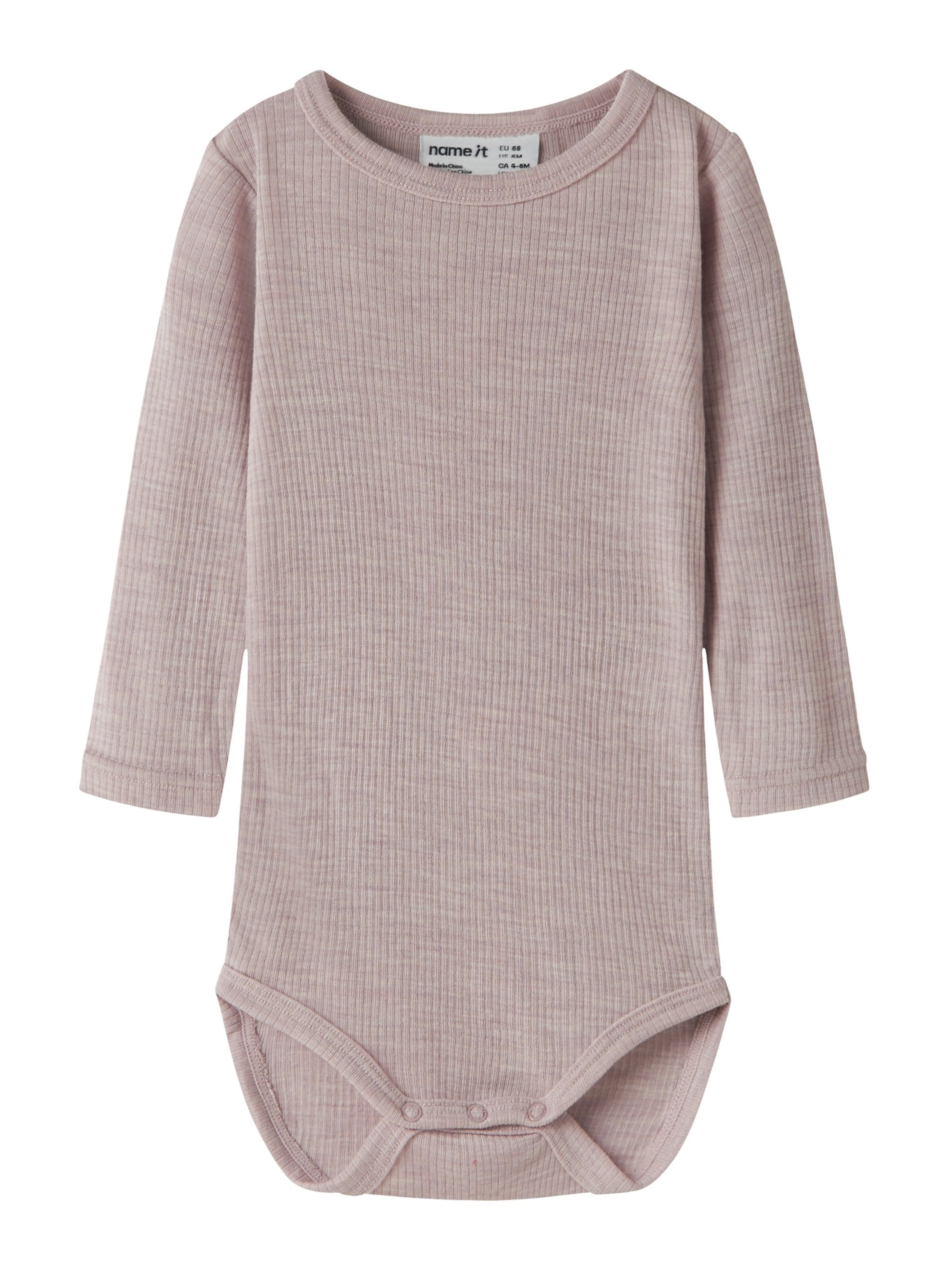 Barboteuse / body 'NBNWAX' NAME IT en violet : devant