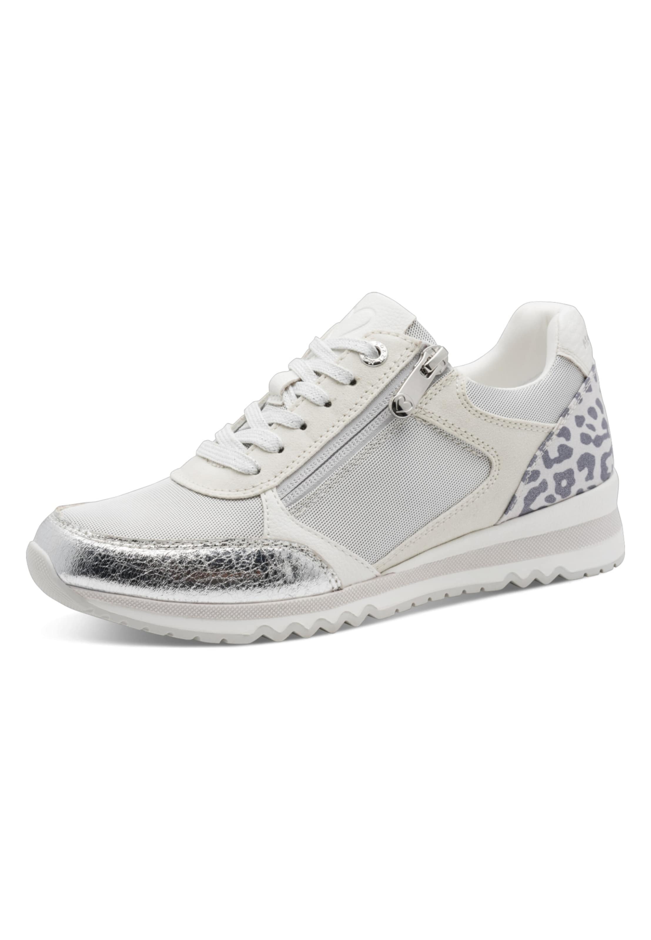 MARCO TOZZI Platform trainers in Silver: front