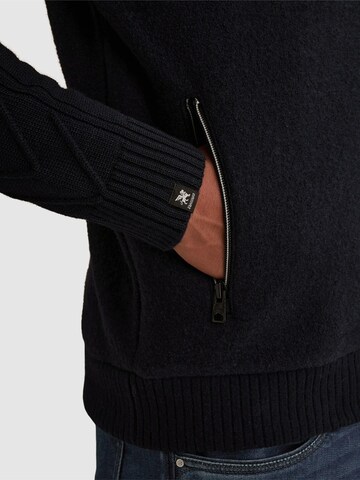 Giacchetta 'Cardigan with stand collar and zipper closure' di VANGUARD in blu