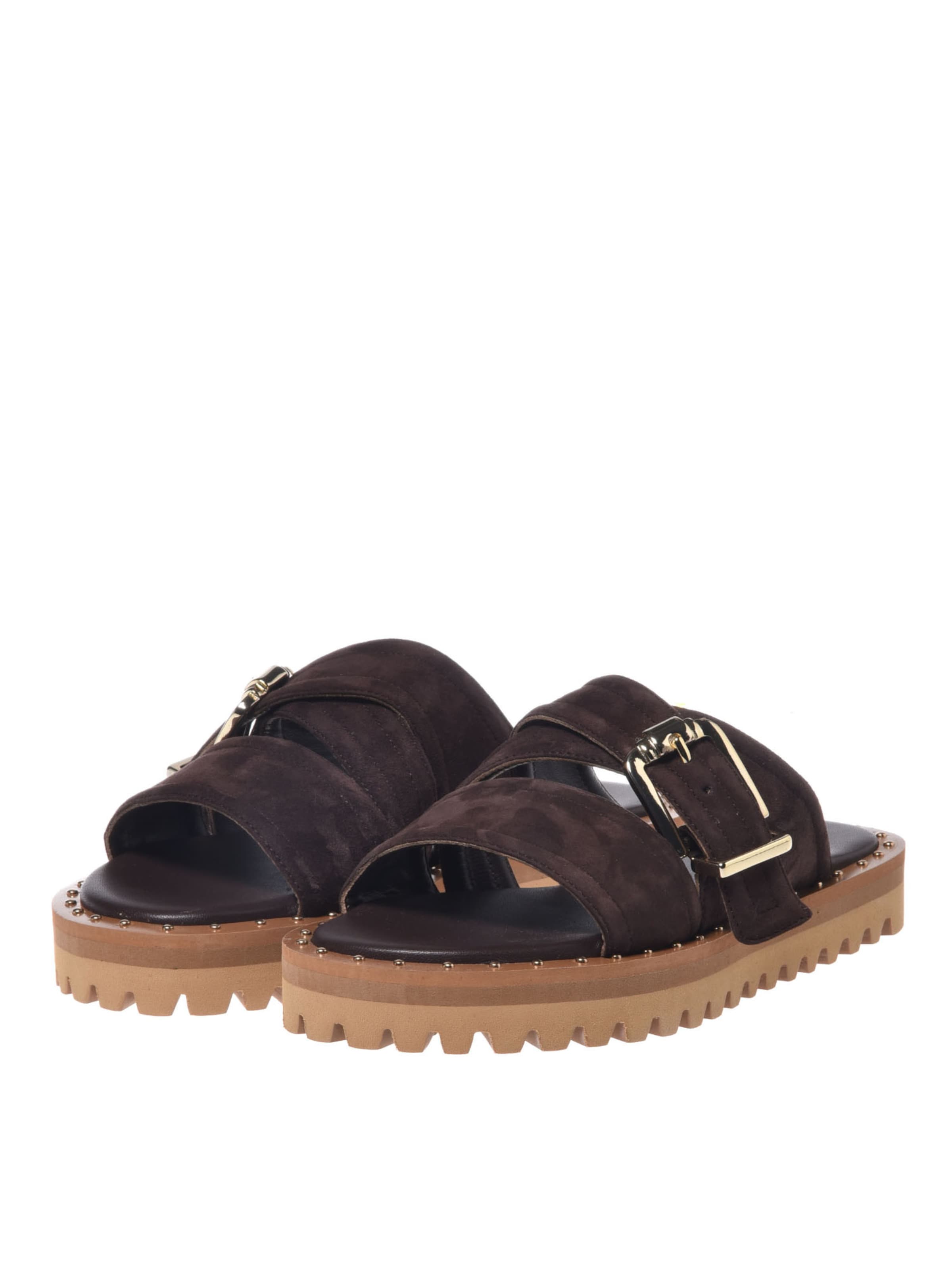 BALDININI Mules in Brown