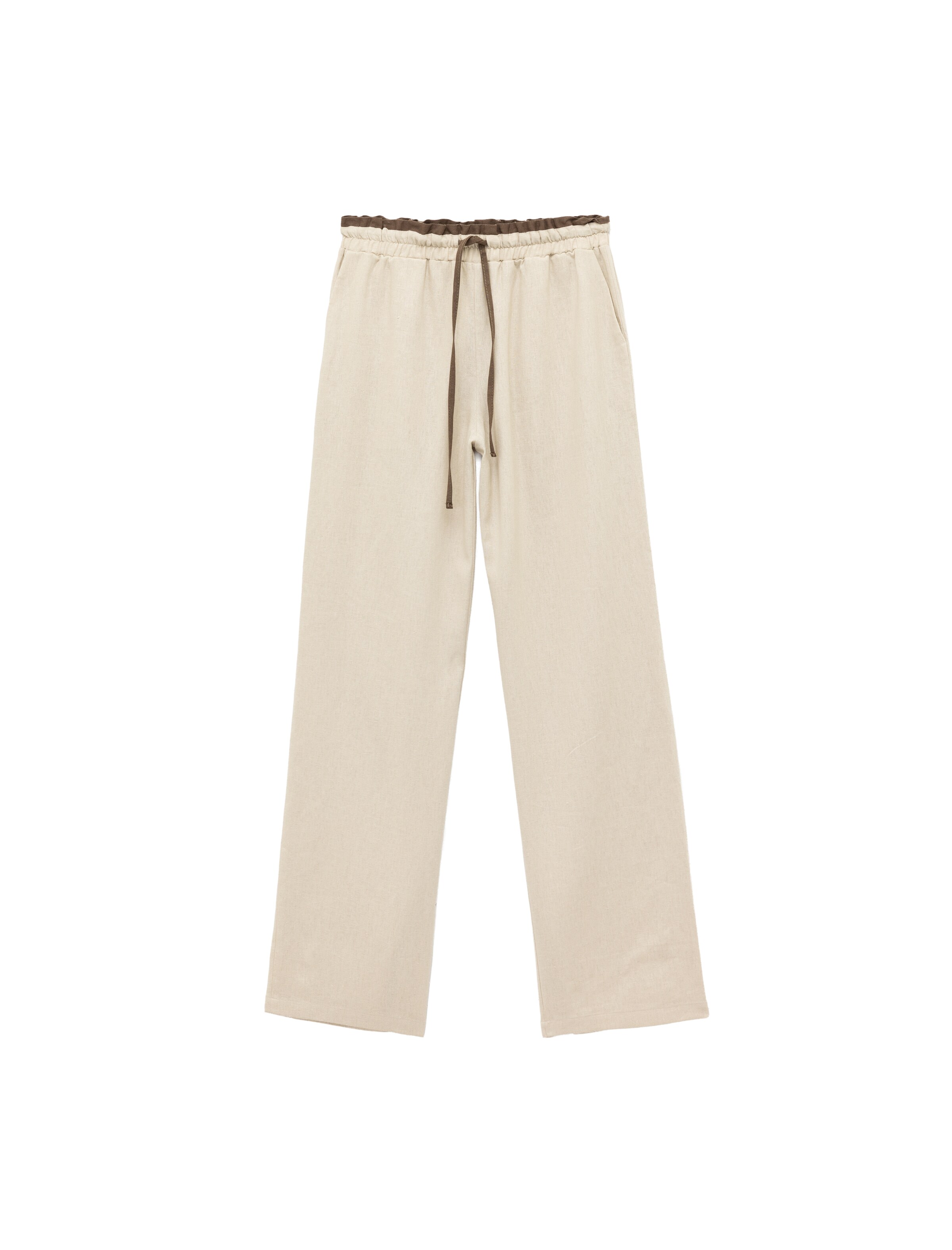 Koton Loosefit Broek in Beige: voorkant