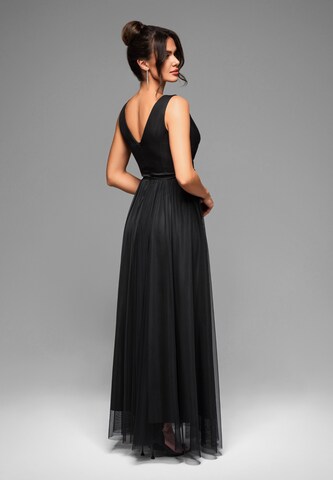 Ombre Abendkleid in Schwarz