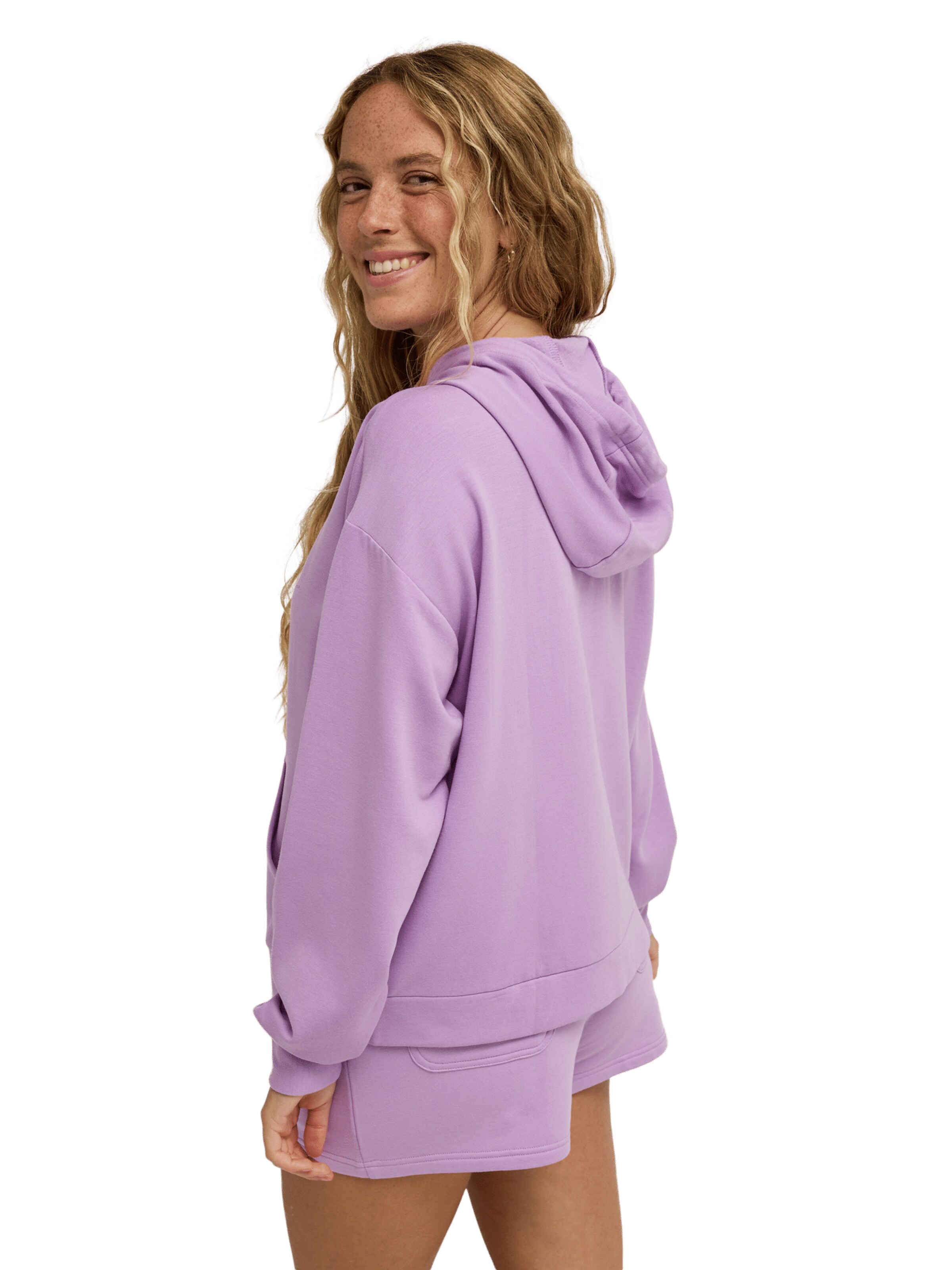 ROXY Zip-Up Hoodie 'Surfing By Daylight' in Purple