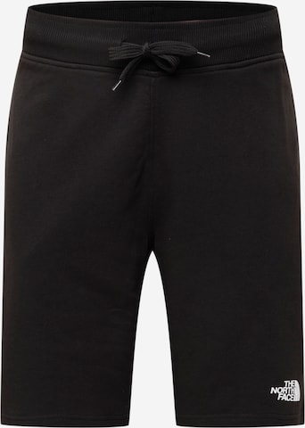 Regular Pantaloni de la THE NORTH FACE pe negru: față