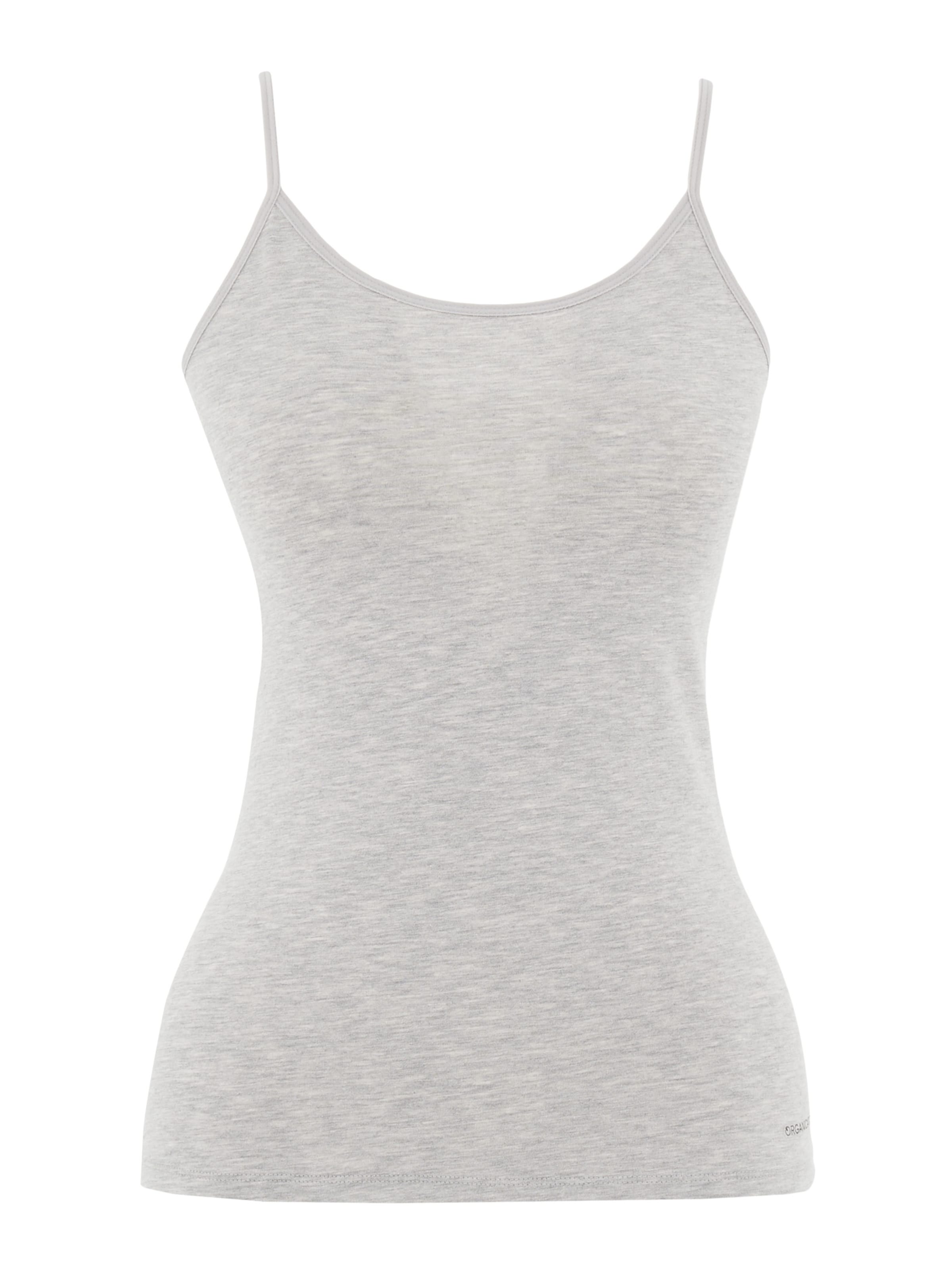 Organication Unterhemd in graumeliert, Produktansicht