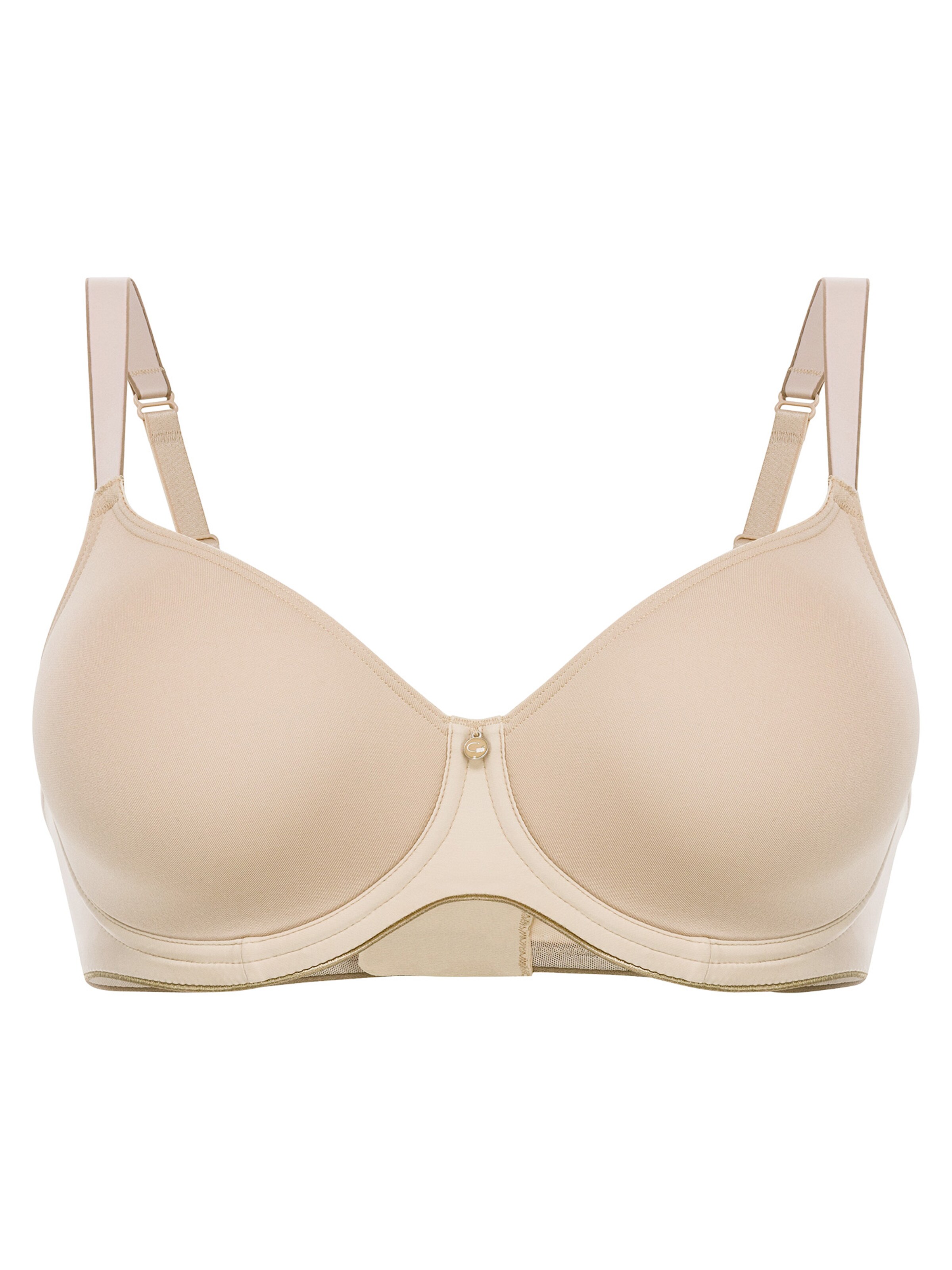 Conturelle T-shirt BH 'Pure Feeling' in Beige: voorkant