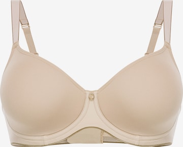 Conturelle T-shirt BH 'Pure Feeling' in Beige: voorkant
