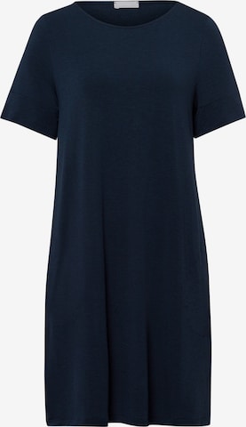 Hanro Nightgown ' Natural Elegance ' in Blue: front