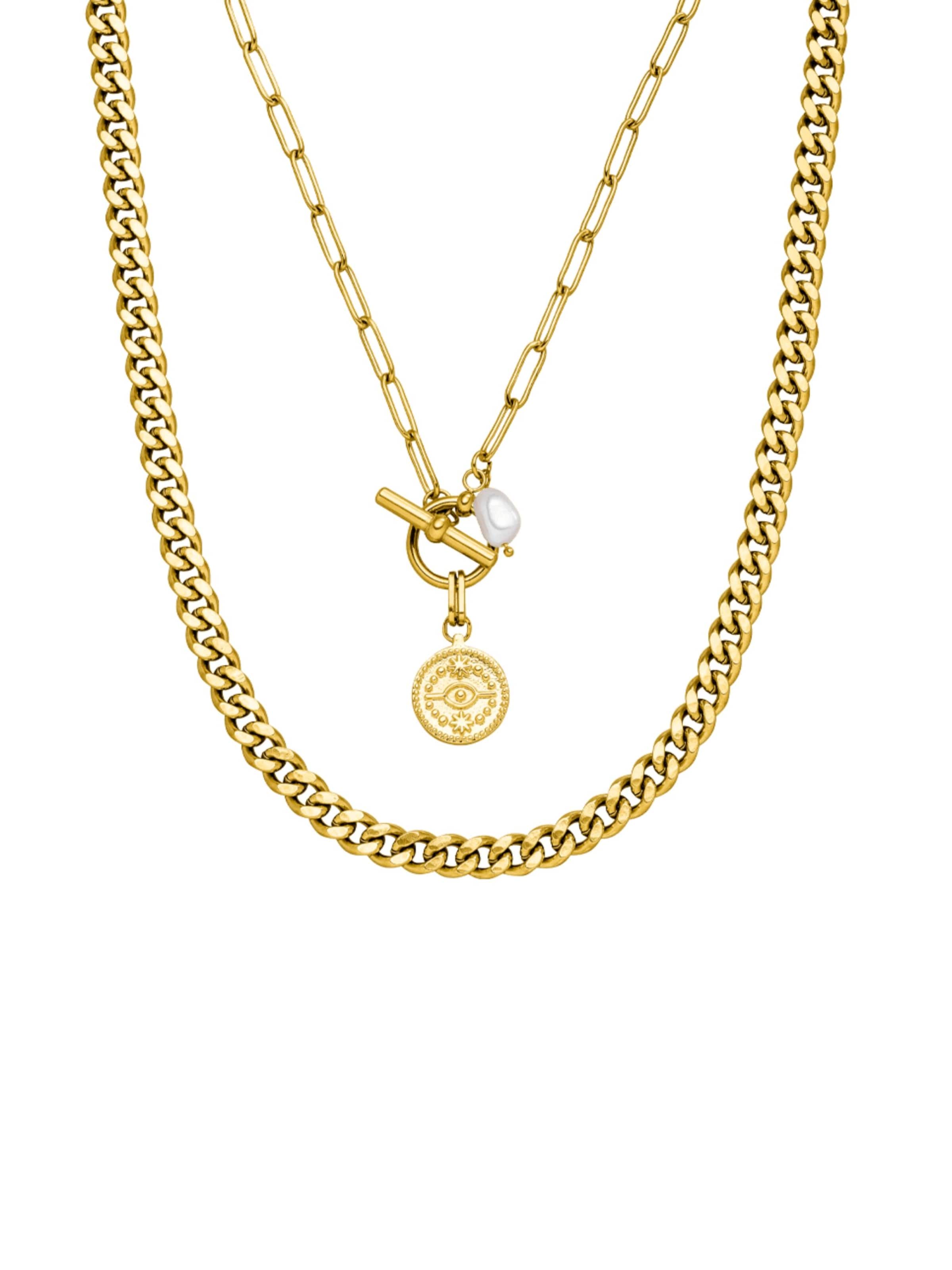 PURELEI Ketting 'Makani' in Goud: voorkant