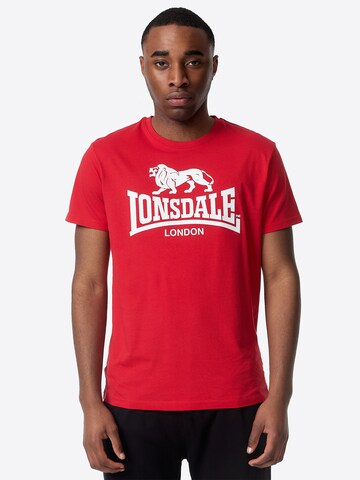 LONSDALE Футболка 'ST. ERNEY' в Красный: спереди