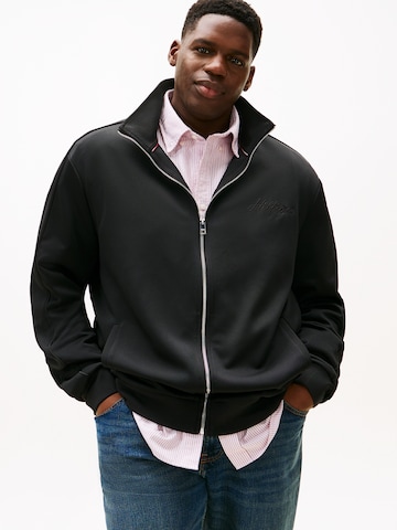 Veste de survêtement Tommy Hilfiger Big & Tall en noir : devant