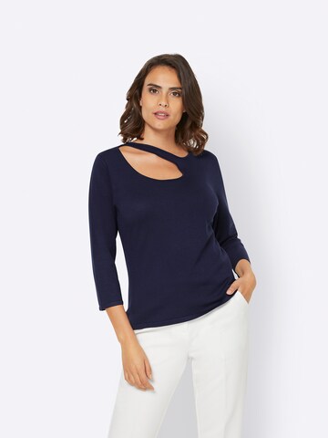 Pull-over heine en bleu : devant