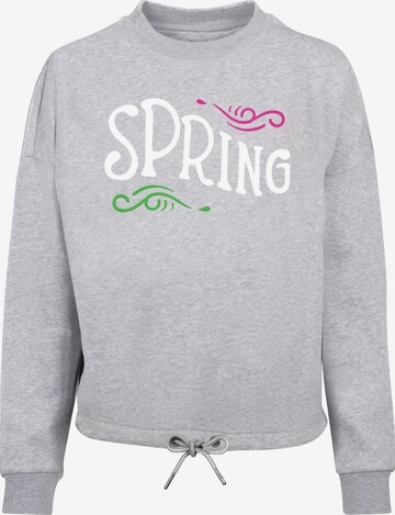 Merchcode Sweatshirt 'Spring' in Grau: predná strana