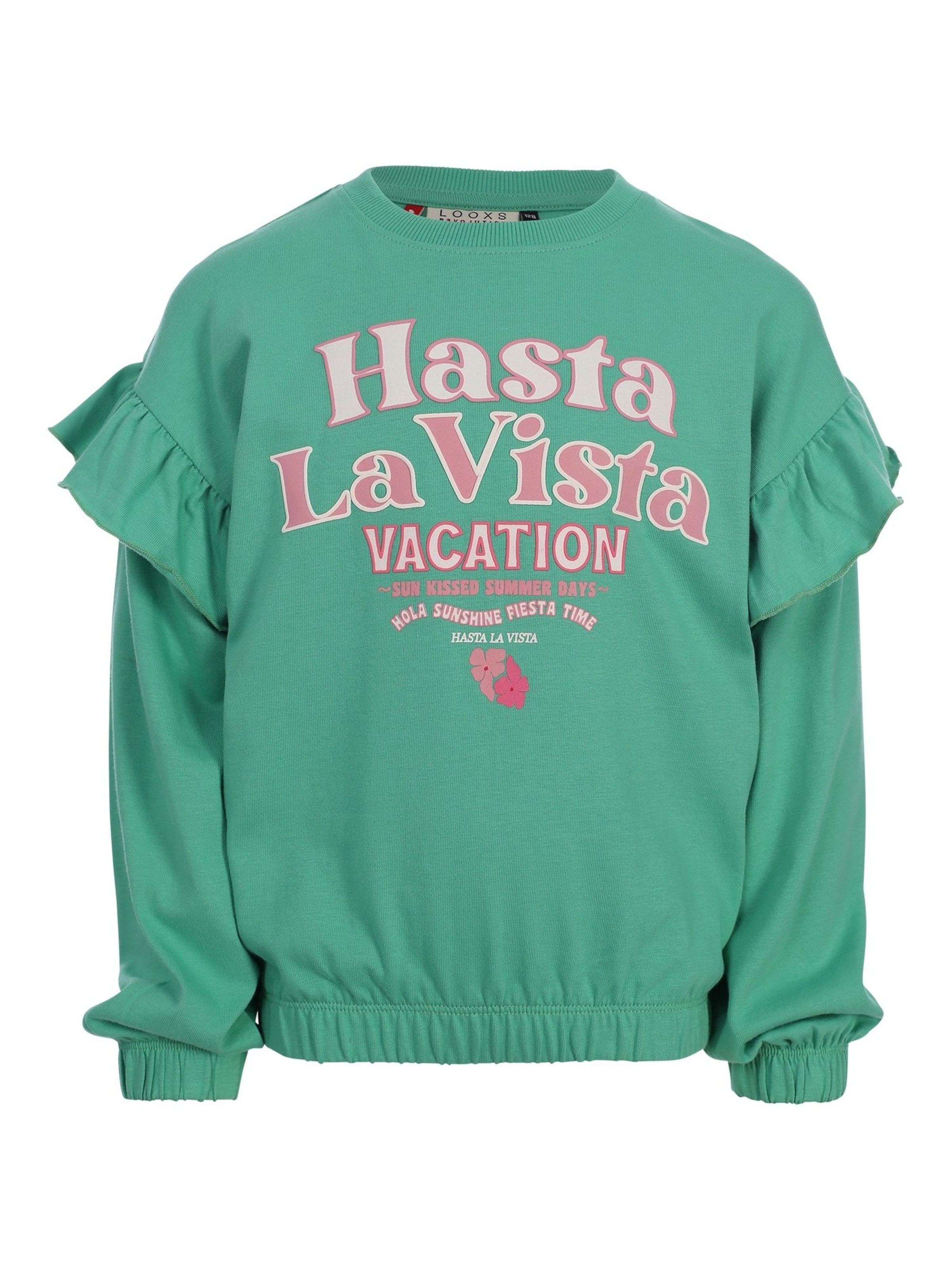Looxs Revolution Sweatshirt in Green: front