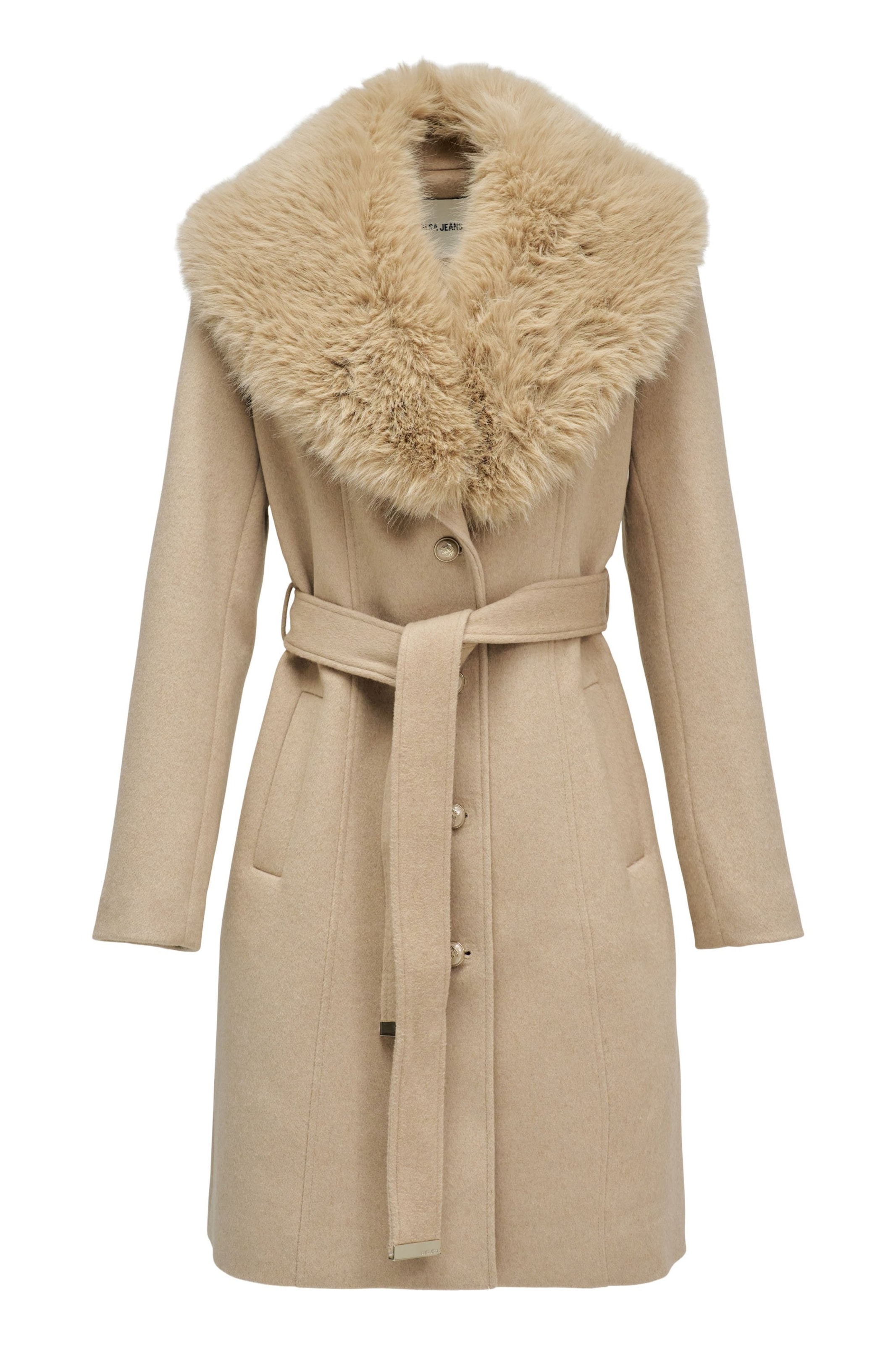 Manteau d’hiver Salsa Jeans en beige : devant