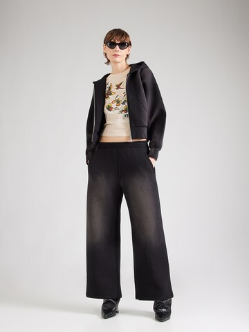 WEEKDAY - Loosefit Pantalón 'Alba' en negro