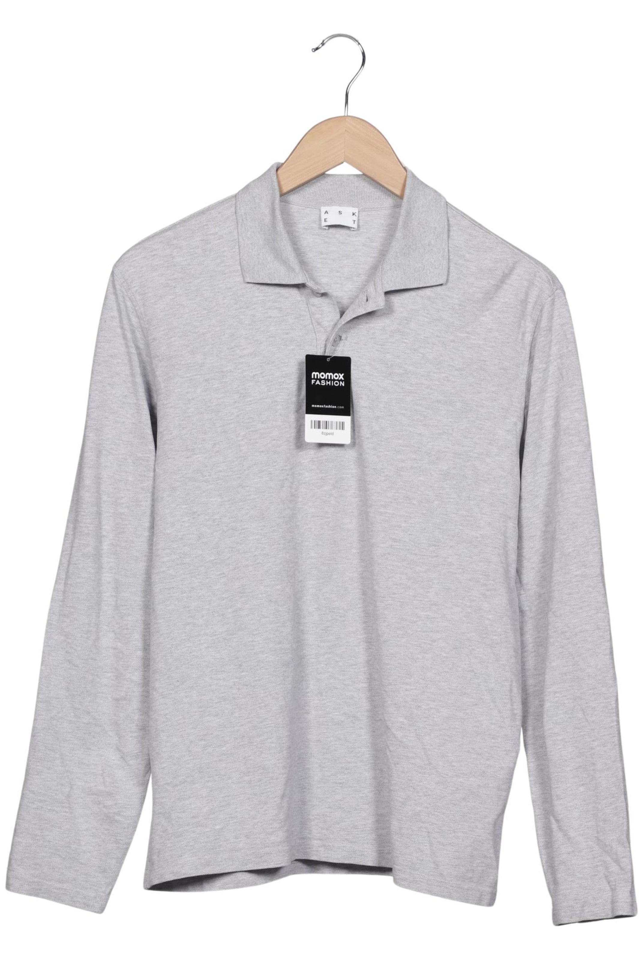 Asket Shirt in M in Grey: front