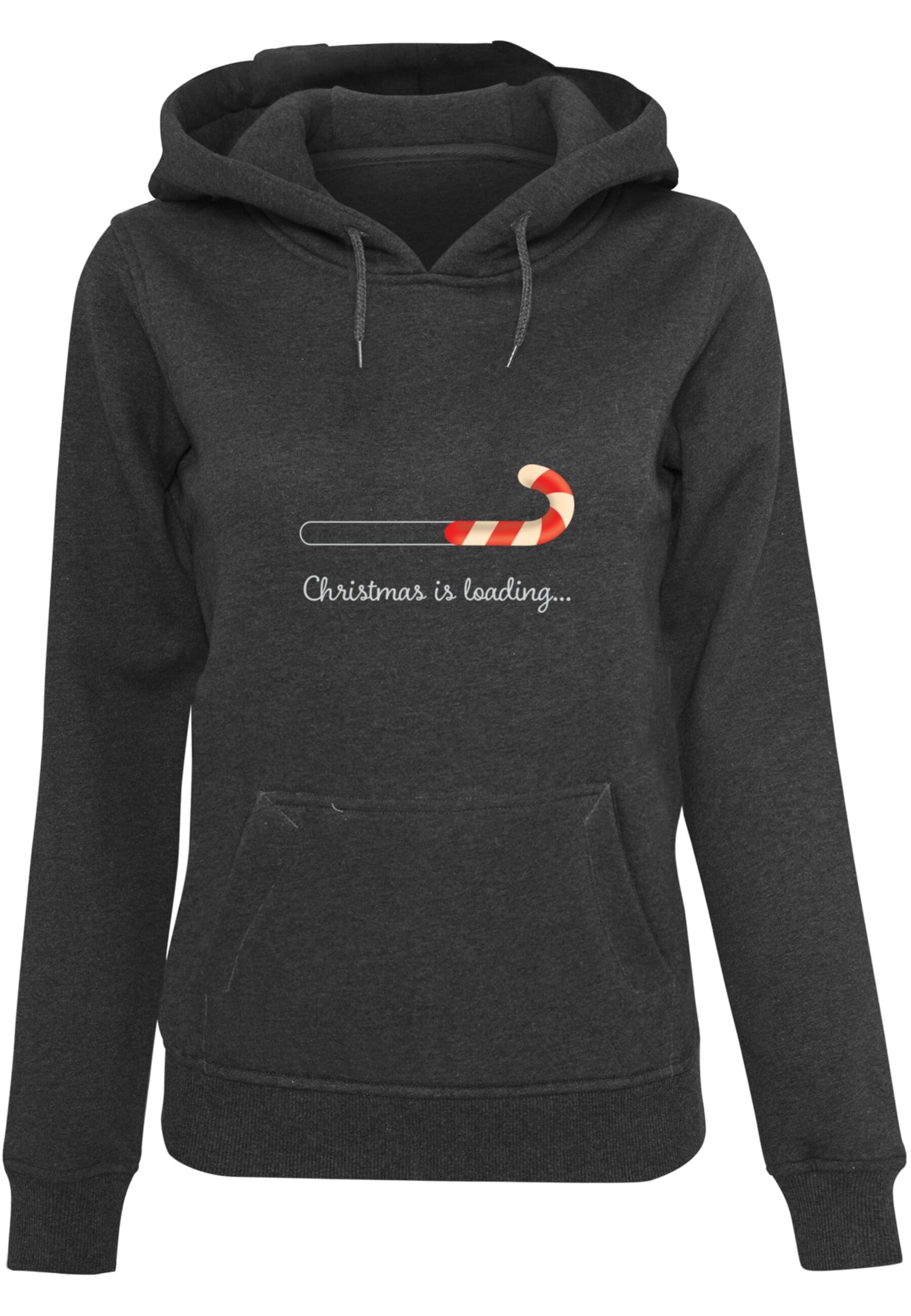 Sweat-shirt 'Christmas Loading' Merchcode en gris : devant