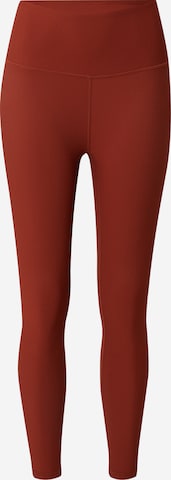 Varley Skinny Workout Pants 'Let's Move 25' in Red: front