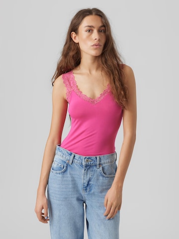 Top 'Rosa' de la VERO MODA pe roșu: față