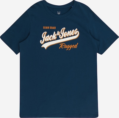 Jack & Jones Junior Camiseta en navy / naranja / blanco natural, Vista del producto