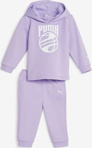 PUMA - Fato de jogging em roxo: frente