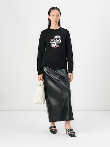 Karl Lagerfeld Μπλούζα φούτερ 'Ikon' σε μαύρο