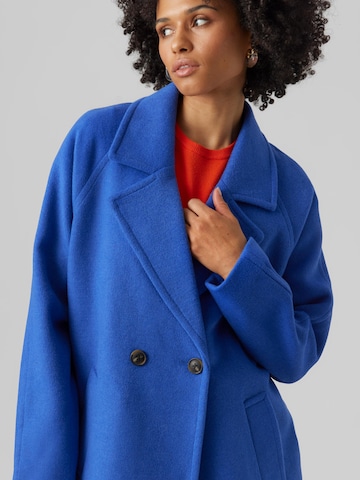 VERO MODA Between-Seasons Coat 'Hazel' in Blue