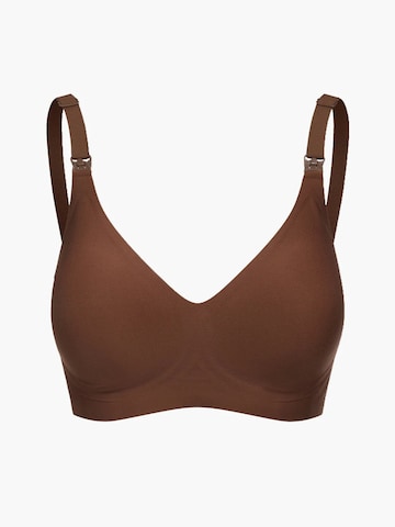 Bustier Soutien-gorge 'Comfort Maternity Still-BH ohne Bügel' cfab (formerly creamy fabrics) en marron : devant