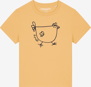 Watapparel Shirt 'Le poulet - das Huhn' in Orange: front