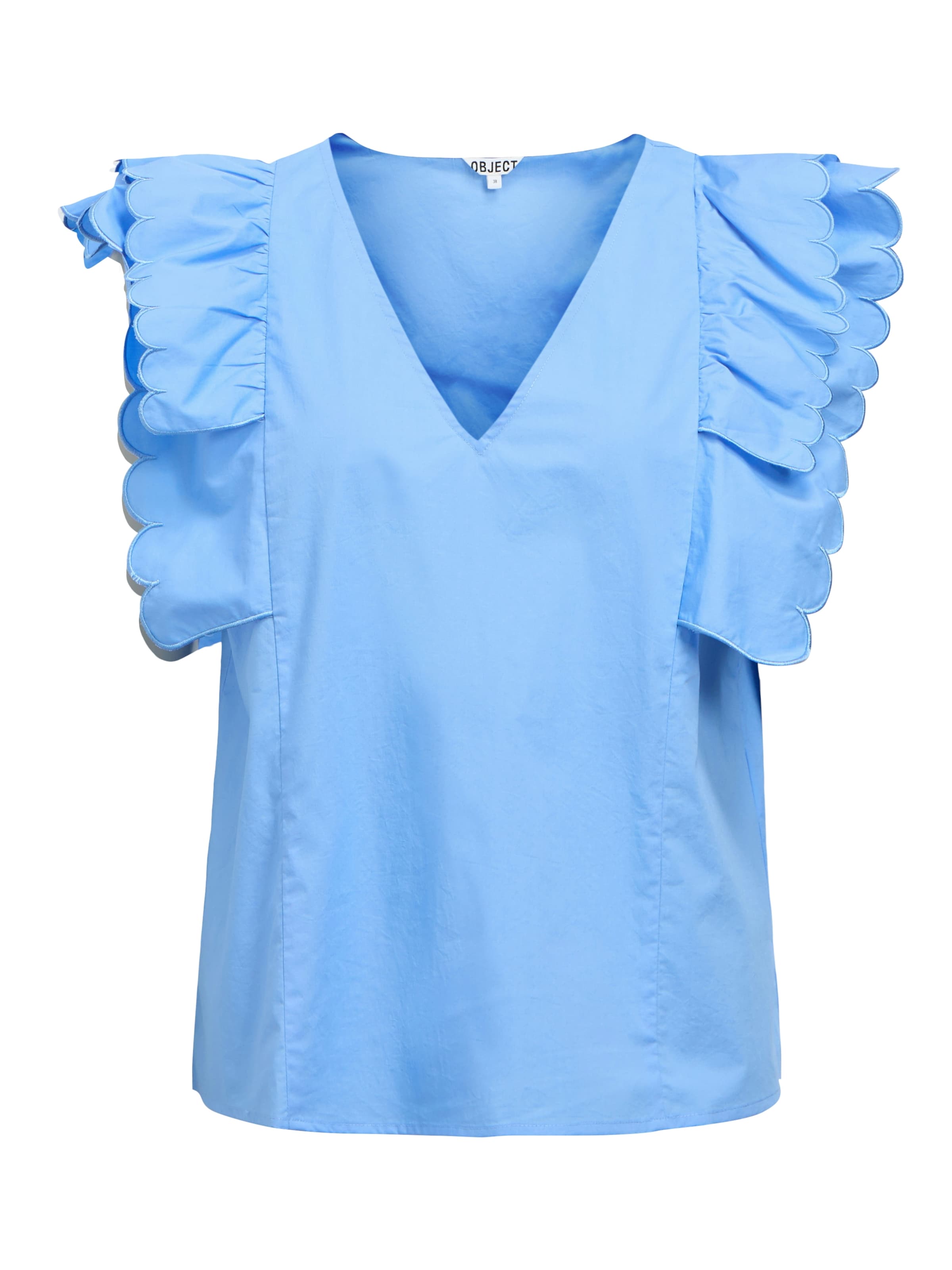 OBJECT Блуза 'OBJHOPE PAPAYA' в синьо: отпред