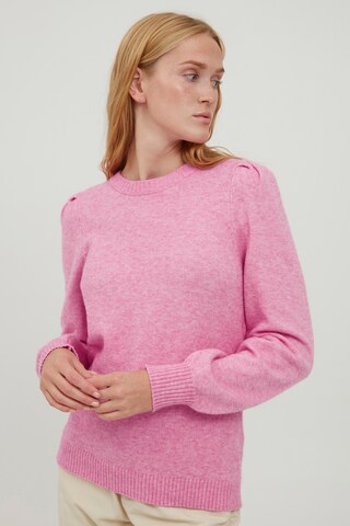 Pull-over 'Milo' b.young en rose : devant