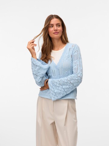 VERO MODA Knit cardigan in Blue: front