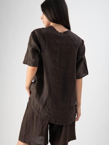 MND T-shirt 'Wild Linen' i brun