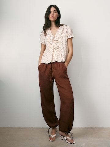 Wide Leg Pantalon Bhoem en marron