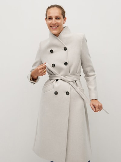 MANGO Mantel 'Luna' in offwhite, Modelansicht