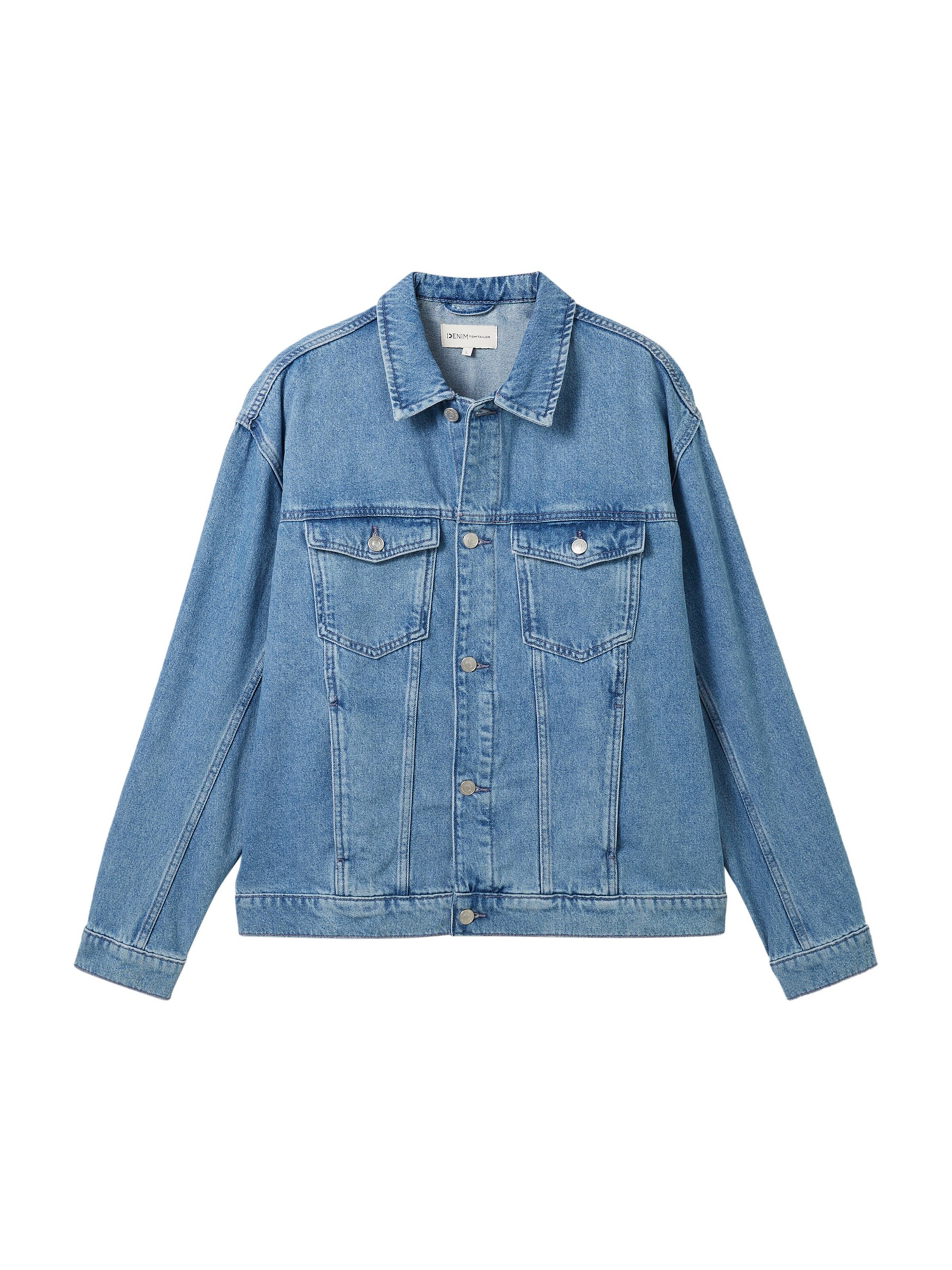 TOM TAILOR DENIM Übergangsjacke in Blau: Vorderseite
