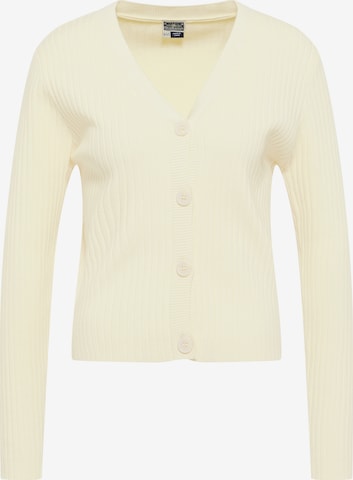 DreiMaster Maritim Knit Cardigan in White: front