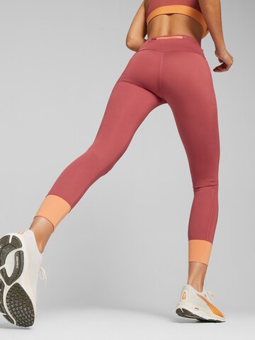 PUMA Skinny Sportbroek in Rood