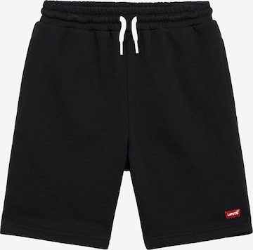 Pantaloni de la Levi's Kids pe negru: față