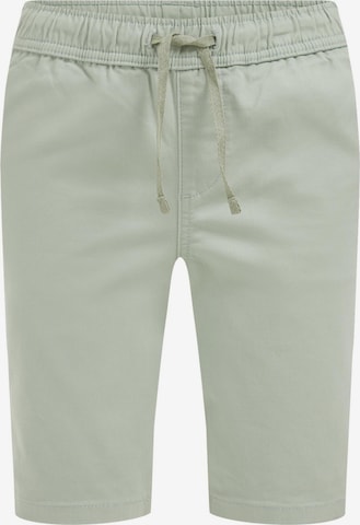 WE Fashion Regular Trousers in Green: front